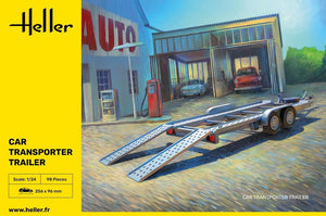 New from Heller - the Car Transporter Trailer in 1:24 Scale