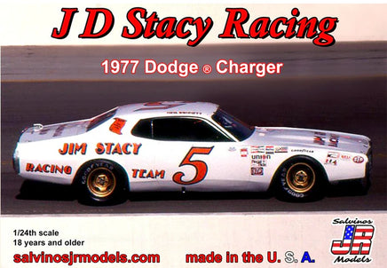 Salvinos JD Stacy Racing 1977 Dodge Charger #5 Neil Bonnett Plastic Model Kit Race Car Model Kit Salvino JR Models 