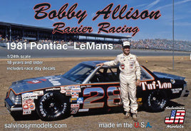 Salvinos Bobby Allison Rainier Racing 1981 Pontiac LeMans “Tuflon” Model Kit Race Car Model Kit Salvino JR Models 