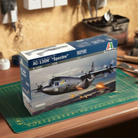 AC-130H Spectre Gunship Aircraft 1/72 Italeri 1310 Plastic Model Kit Airplane Model Kit Italeri 