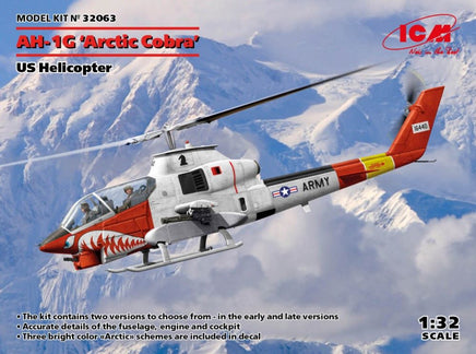 ICM 1/32 US Army AH1G Arctic Cobra Helicopter 32063 Model Kit