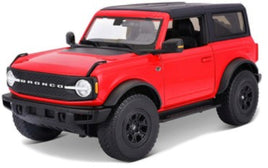 Maisto 1/18 2021 Ford Bronco Wildtrak 2-Door (Red) Diecast Model