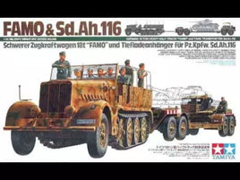 Tamiya GERMAN "FAMO" & TANK TRANSPORT 1:35 Plastic Model Kit 35246