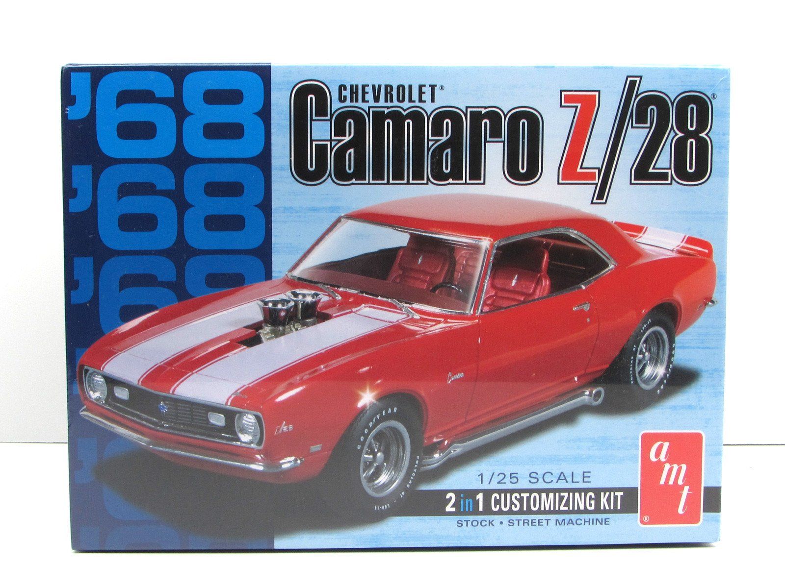 1968 Chevy Camaro Z/28 AMT 868 1/25 Scale New Car Model Kit