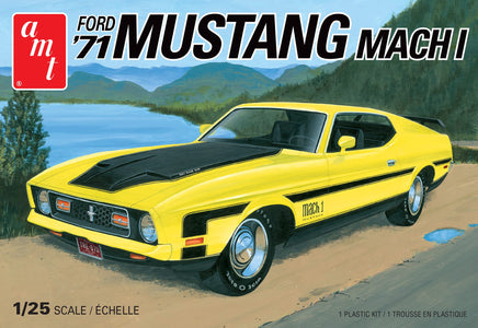 AMT 1971 Ford Mustang Mach I 1/25 1262 Plastic Model Kit Car Model Kits AMT 