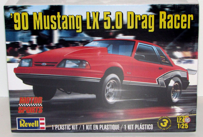 1990 Mustang LX 5.0 Drag Racer Revell 85-4195 1/25 Plastic Model