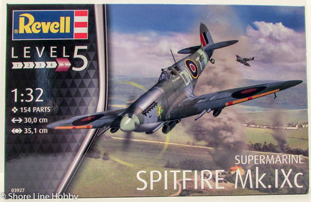 Revell Supermarine Spitfire Mk.IXc WWII Aircraft 03927 1/32 Plastic Model Kit - Shore Line Hobby