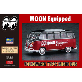 Hasegawa VW Type 2 Micro Bus Moon Equipped Delivery Van Model Kit 1/24 20524