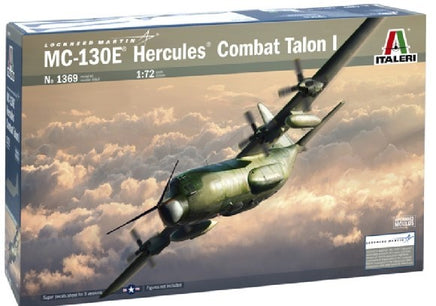 MC-130E Hercules Combat Talon I Aircraft 1/72 Italeri 1369 Plastic Model Kit - Shore Line Hobby