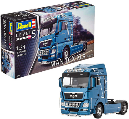 Revell Germany Man TGX XLX 07426 1/24 Plastic Model Truck Kit - Shore Line Hobby