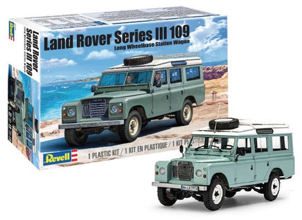 Land Rover Series III 109 Long Wheelbase Wagon w/Roof Rack 1/24 Revell - Shore Line Hobby