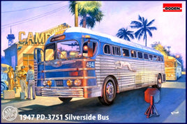 Roden 1947 GMC PD3751 Silverside Greyhound Bus 1/35 816 Plastic Model Kit