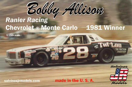 Bobby Allison Monte Carlo 1981 Race Winner Salvino JR Models 1/25 Model Kit Race Car Model Kit Salvino JR Models 